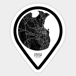 Odesa, Ukraine City Map - Travel Pin Sticker